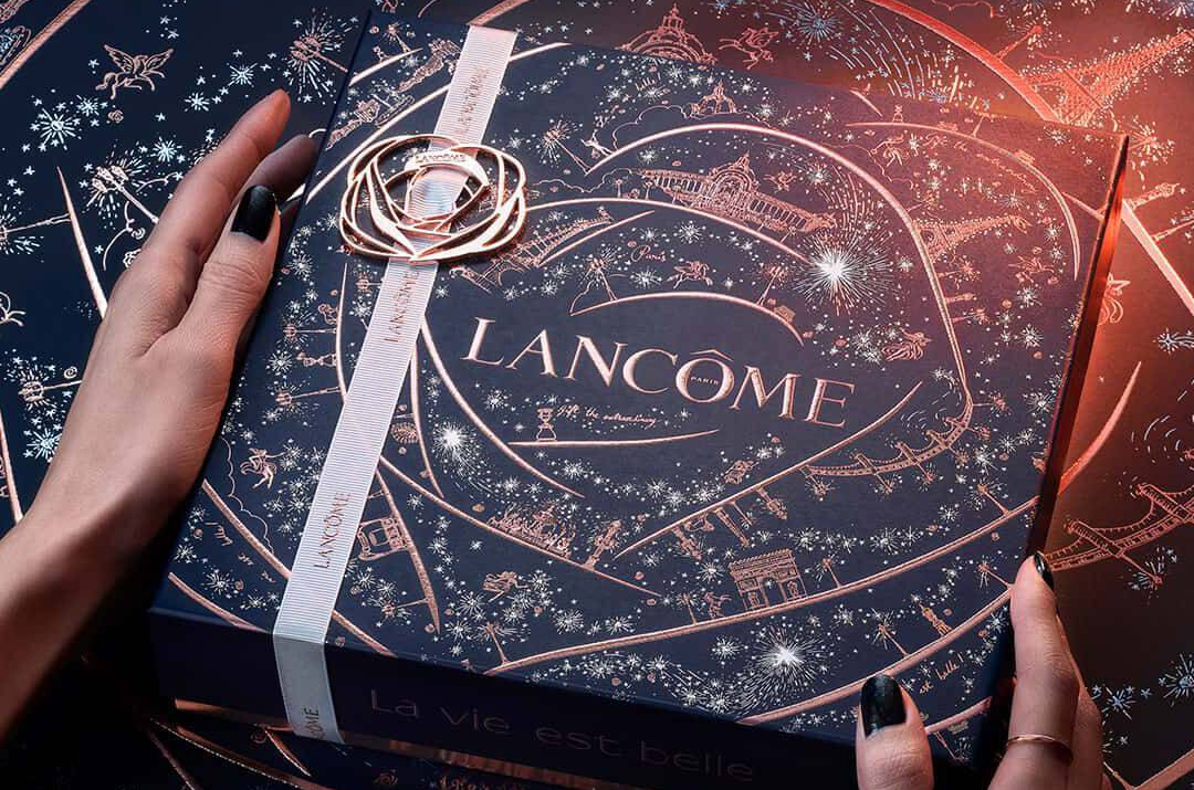 Envase calendario adviento Lancome 2024